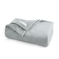thumbnail image 2 of GAIAM Velvetloft Plush Blanket - Carved Texture, Ultra-Soft 100% Polyester -F/Q Charcoal, 2 of 4