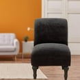 thumbnail image 4 of Soft Velvet Without Armrest Slipcover Sofa Cover for home Bedroom, Premium Material Dark Grey, 4 of 10