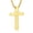 Gold, variant on Black Cross Necklace for Men Football Pendant Chain Stuff Accessories Items Catholic Religious Christian Birthday Jewelry Gifts Dad Husband Son Boyfriend Teen