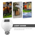 thumbnail image 3 of LED 200MM Solar Wall Pillar Lamp Outdoor Round Ball Round Light(White), 3 of 6