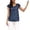 Navy, variant on CAIXAI Tshirts Shirts for Women Short Sleeve Tshirts Solid Basic Tops for Women Fashion Women's Basic White Shirts Basic Tees Blouses for Women Trendy