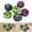 B, variant on Halloween Decorations Indoor - 6PCS Halloween Pumpkins Decor, Purple Black Green Dot Stripe Fake Foam Pumpkins Perfect for Halloween Thanksgiving Fall Decor