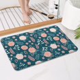 thumbnail image 4 of Pioneer Flower Floral Print Pattern Non Slip Microfiber Bathroom Rugs, Soft Rubber Backing Bath Mats for Bathroom Floor Tub and Shower,17"x27", 4 of 5