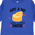 thumbnail image 4 of Inktastic Cheese Lover Kids Boys or Girls Long Sleeve Toddler T-Shirt, 4 of 5