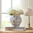 thumbnail image 3 of My Texas House 8" White Ceramic Floral Vase, 3 of 5