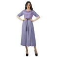 thumbnail image 4 of Moomaya Robe Midi Imprimée pour Femmes Manches Courtes Décontractée pour le Travail, 4 of 4