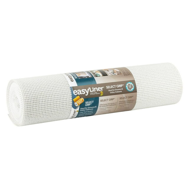 Select Grip EasyLiner Brand Shelf Liner, White, 20 in. x 24 ft.