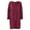 Hot Pink, variant on Womens Fleece Tunic Pullover Long Sherpa Dress Solid Color Fuzzy Sweatshirts Oversized Fluffy Dress with Pockets Brown