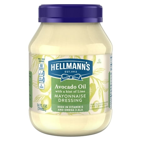 (2 Pack) Hellmann's Mayonnaise Dressing Avocado Oil with a hint of Lime 24