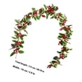 thumbnail image 2 of LOLIPPYY 1Pcs Guirlande de Baies Rouges de Noël pour Style de Noël 175x10cm, 2 of 8