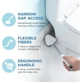 thumbnail image 2 of Toilet Brush and Holder, Ergonomic, Elegant, Durable, 2 of 4