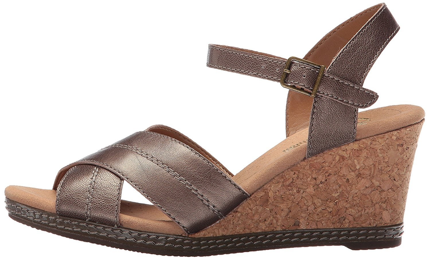 clarks women's helio latitude wedge sandal