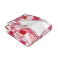 thumbnail image 3 of YFYANG Lightweight Warm Flannel Blanket, Cute Love Doodles Throw Blanket for Bed, Sofa, Travel, Camping, 80"x60", 3 of 7