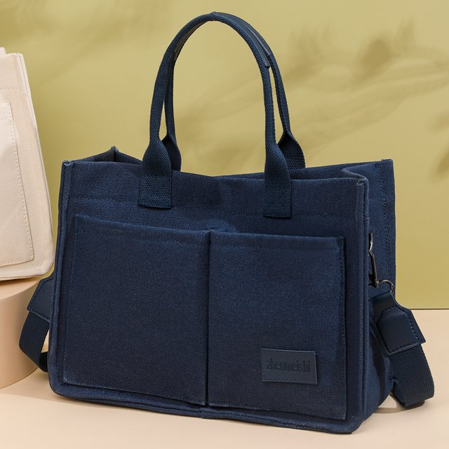 Bolso de mano de lona para mujer, Bolso cruzado Retro de gran capacidad, Bolso de moda para mujer