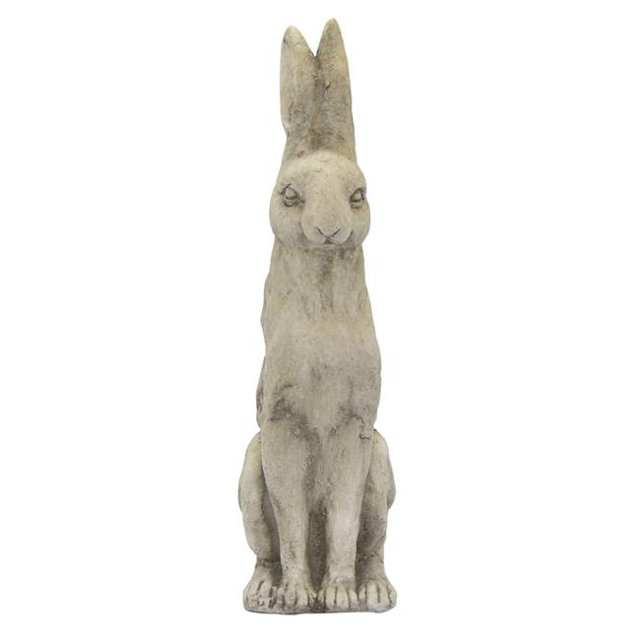 Plutus Brands PBTH94026 Résine Lapin Assis&44; Gris