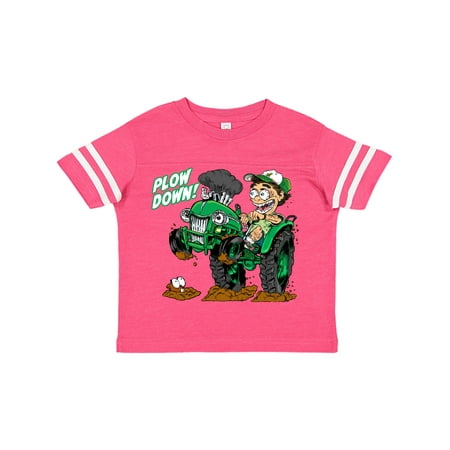 

Inktastic Hot Roddin Rod on a Tractor in Green Plow Down Gift Toddler Boy Girl T-Shirt