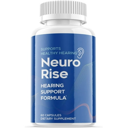(1 Pack) Neuro Rise - Dietary Supplement for Hearing - Tinnitus Support for Healthy Middle and Inner Ear Structures, Including Cilia, Nerves and Blood Supply - 60 Capsules