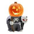 thumbnail image 1 of 1PC Halloween Miniature Pumpkin Figurines Mini Resin Pumpkin Ghost Ornaments Fairy Lighted Halloween Garden Adornments Pumpkin Doll with LED Lights for Outdoor Home Garden Decoration, 1 of 5