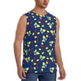 thumbnail image 2 of Kdxio Lemons And Chili for Men's Muscle T-shirt,Sleeveless for Workout Running Athletic Gym Lounge Casual, 2 of 5