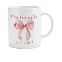 Pink Bows Ceramic Mug Coffee Cup 11oz,Coquette Pink Bows Mug,Pink Bows Coffee Mug,Pink Bows Gifts,Pink Bows Gifts For Women,Pink Bows Mug