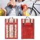 thumbnail image 1 of Caja De Vino, Correas De Equipaje De Piel Sintética, 2 Botellas, Diseño De Mapa Vintage, Caja De Botella De Vino Antigua, Hebillas De Latón Con Tapa Y Asa Para Cumpleaños, 1 of 7