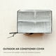 thumbnail image 5 of EeaseMX Cubierta de película de aluminio metálico para aire acondicionado, protección solar para exteriores, color plateado, 78 x 55 x 28 cm, 5 of 7