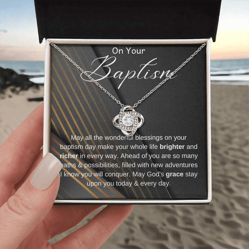 Baptism Gift, Baptism Gift Necklace, Adult Baptism Gift Necklace, Baptism Keepsake, LDS Gift, Baptism Jewelry, On Your Baptism Gift Necklace