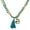 Green Turquoise, variant on Mystic Tree of Life Green Tassel Brass and Howlite Double Strand Necklace