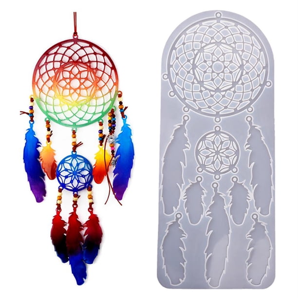 Molde De Atrapasueños De Resina, Molde De Fundición Epoxi, Colgante Artesanal Diy Para Decoración De Pared Casera Serendint HA036828-00
