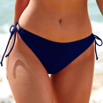 thumbnail image 2 of Linfrsh Women Strappy Bikini Bottoms Full Coverage Swim Bottom Bathing Suit Bottom Black Swimsuit Bottoms Y01-Navy,2XL, 2 of 5