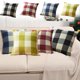thumbnail image 1 of Xihbxyly Funda de Almohada a Cuadros, Tela de Lino Transpirable, Tacto Suave y Cómodo, Decoración Versátil para El Hogar, Ideal para Sala de Estar o Dormitorio, Fácil de Limpiar, Tamaño 45 X 45 Cm., 1 of 6