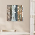 thumbnail image 4 of 10 Inch Wall Clock Battery Operated Square Clock for Office, Kitchen, Outdoor, Living Room,Wooden Texture Simple, 4 of 4