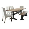 thumbnail image 4 of Bexley Rectangular Live Edge Dining Set Natural Honey and Espresso, 4 of 6