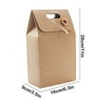 thumbnail image 3 of Kraft Paper Bag Gift Box, Dried Flower Design, Solid Color Packaging, Birthday Present Bag, Elegant Gifting Solution, for Special Occasions, Handmade Style, Floral Decor Gift Hzhnb Just Released, 3 of 9