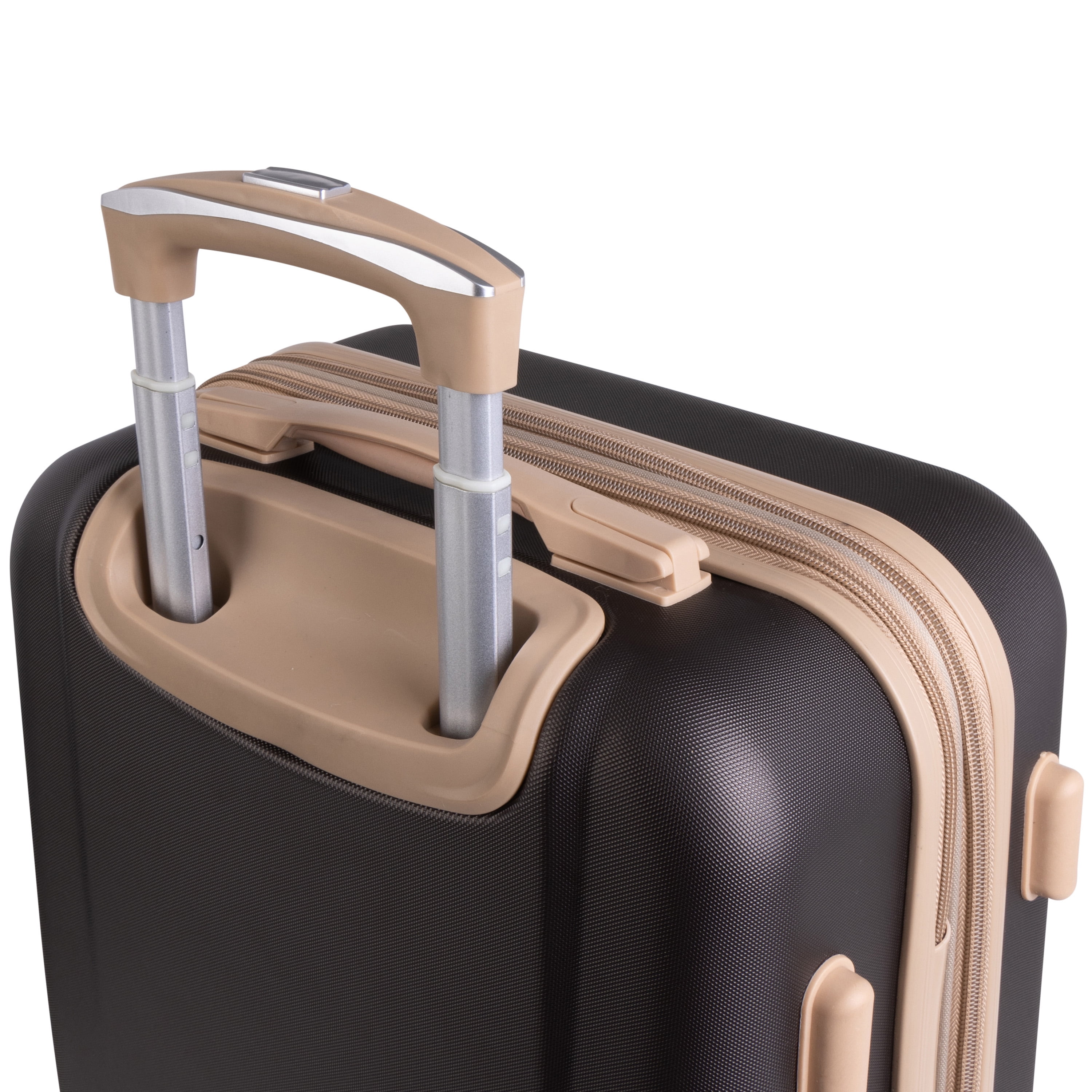 Rae Dunn 3 Piece Expandable Rolling Luggage Set in Espresso