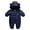Dark Blue, variant on GYRATEDREAM Baby Snowsuit Winter Coat Warm Hoodie Romper Cute Infant Bear Suit Jumpsuit Hooded Jacket for Boys Girls, 12-18M