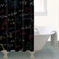 thumbnail image 4 of Math Equations Colorful Formulas Black Pattern Shower Curtain 36"x72" ,Bathroom Decorative Shower Curtains Set with 12 Hooks,Modern Waterproof Washable Shower Curtain, 4 of 6
