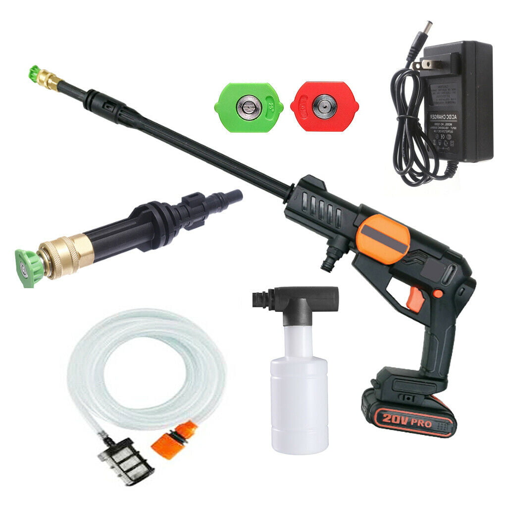 Details about   130PSI Cordless Pressure Washer Portable Power Cleaner+12V Battery+AC Charger 