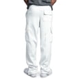 thumbnail image 3 of Mens Sweatpants Hip-Hop Pocket Pants Fitness Gym Running Joggers Cargo Drawstring Sport Pants, 3 of 6
