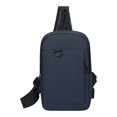 thumbnail image 4 of Hvmvliv Men's Running Sports Chest Bag, Versatile Casual Small Backpack, Water-Resistant Breathable Blue, 4 of 6