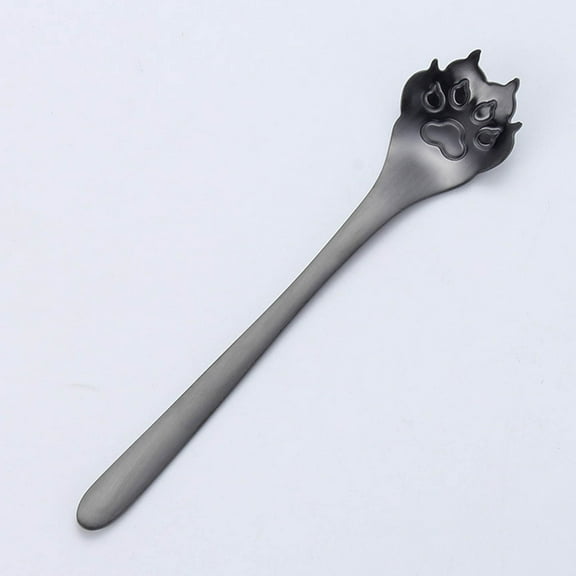 Fridja Cat Paw Spoon Stainless Steel Teaspoons, Sugar, Coffee, Cake, Dessert, Ice Cream Spoon Stirring Spoon