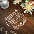thumbnail image 6 of 8 Pcs Christmas Stencils Template - Reusable Plastic Craft Stencils for Art Drawing Painting Spraying Window Glass Door Wood Journal Scrapbook Car Body Holiday Xmas Snowflake DIY Decoration 5x5 inch, 6 of 8