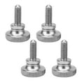 thumbnail image 3 of 4Pcs M3 Gb834 304 Stainless Steel Knurl Head Hand Tighten Glass Lock Thumb Screw, 3 of 6
