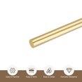 thumbnail image 4 of Uxcell Brass Rods 1/5" x 14" Brass Solid Round Rod for Handle Pin DIY Craft Material 1Pcs, 4 of 7