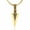 Gold, variant on Starchenie Multi-color Arrowhead Pendant Necklace Spear Point Stainless Steel Jewelry for Men