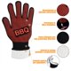 thumbnail image 2 of Guantes para barbacoa Guantes para horno resistentes al calor hasta 800 °C Guantes para horno universales antideslizantes resistentes al calor Guantes para barbacoa Parrilla Horno Cocina y chimenea 1 par (azul 26 cm) Rojo Verde, 2 of 5
