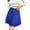 Blue, variant on MuXiKeJi Clothes Elegant Knit Pleated Midi Skirt High Waist A-Line Design Stretch Comfort Winter Fall Fashion Skirt