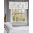 thumbnail image 3 of Teal Black Dandelion Curtain Valances for Windows, Vintage Watercolor Floral Kitchen Valance Window Treatment, Light Filtering Block Curtains for Bathroom/Bedroom/Living Room 60'' x 18'', 3 of 9