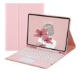 thumbnail image 1 of Funda de cuero y teclado Yuxing para iPad 10.ª generación Rosa Sakura, 1 of 5
