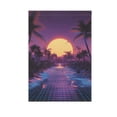 thumbnail image 6 of Yayeee Garden Flag 28" x 40" Double Sided Outdoor Yard Lawn Holiday Decorations, Blue Neon Road, 6 of 6